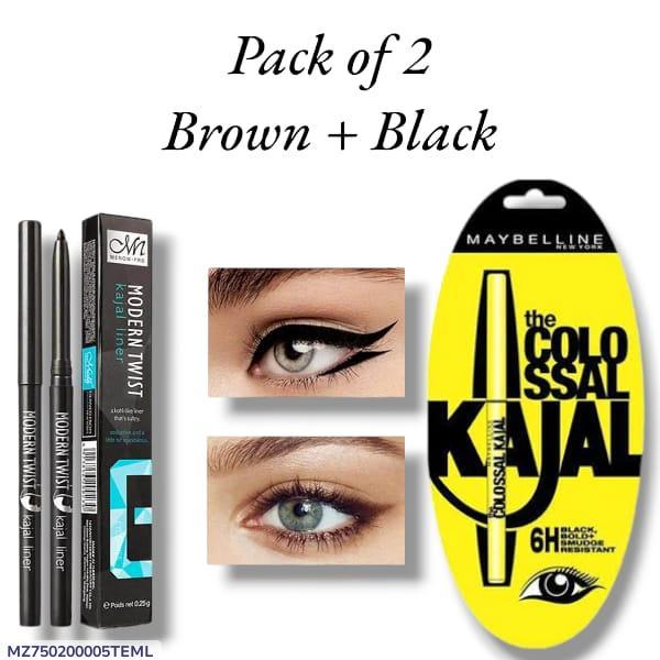 Maybelline Color Castion Kajal Pencil Brown + Black Waterproof