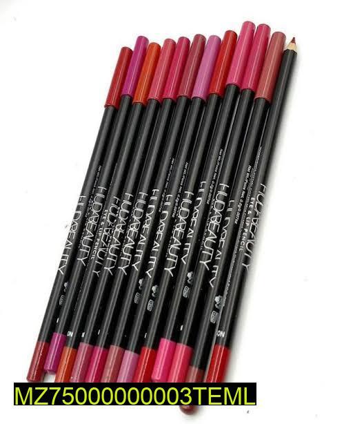 Matte Lip Pencils Pack of 12 Waterproof Long Lasting