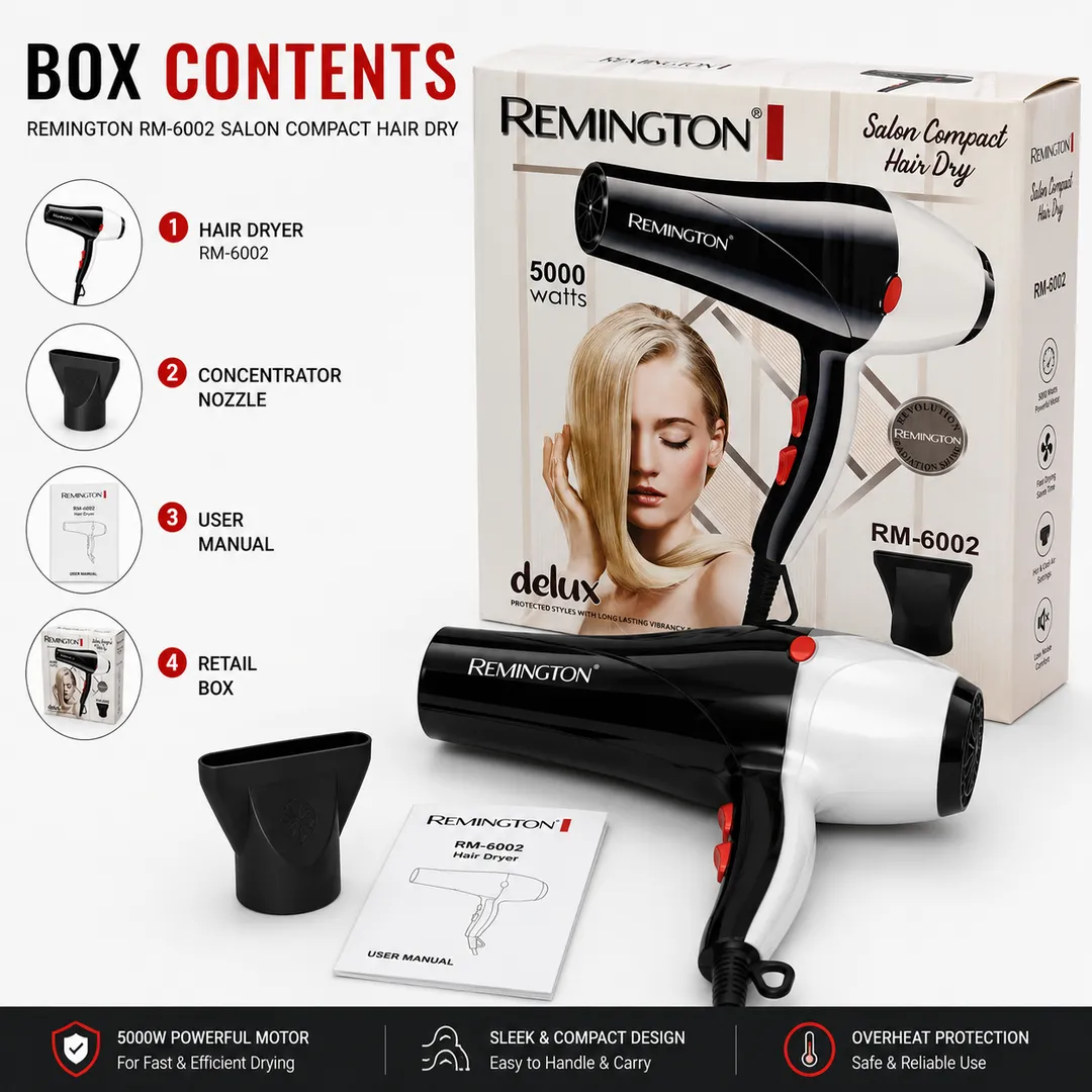 Salon Compact Hair Dryer RM-6002