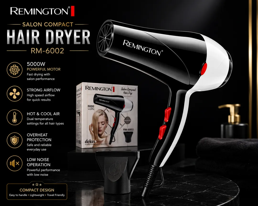 Salon Compact Hair Dryer RM-6002