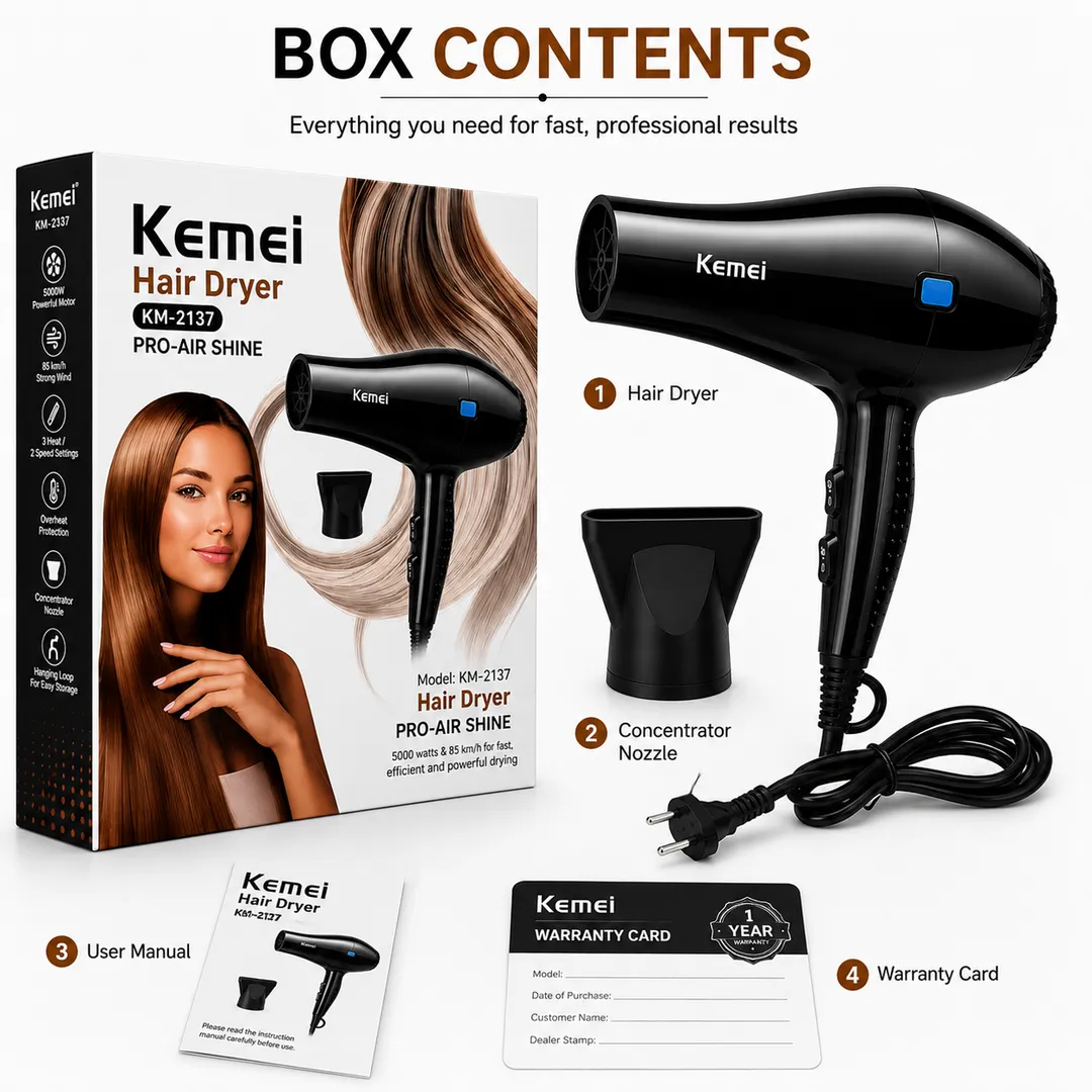 Professional Hair Dryer KM-2137