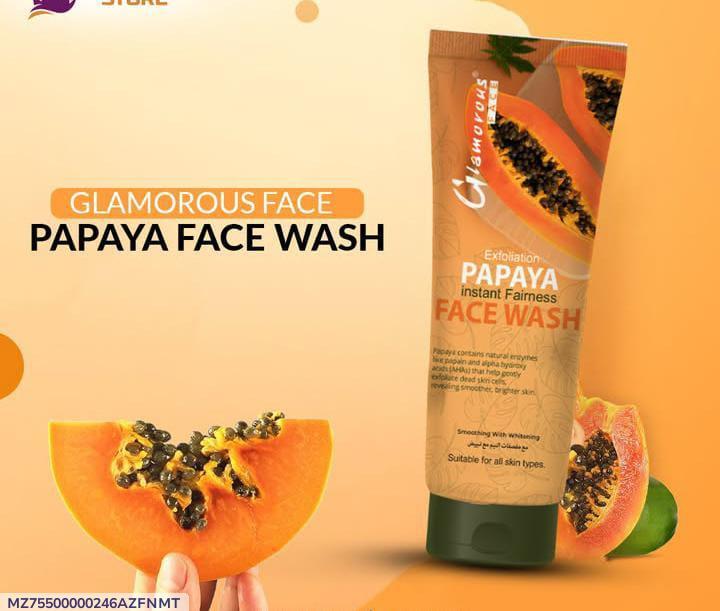 Glamours Papaya Face Wash 100g Whitening Exfoliator