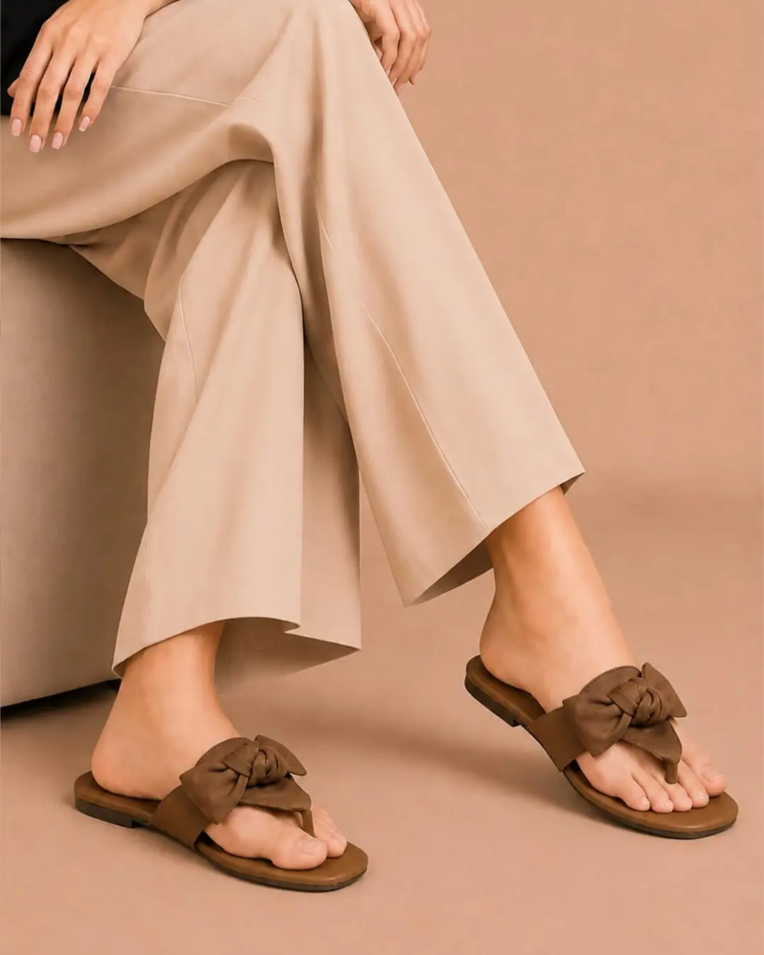 Knotted Thong Flat - 081 - Mustard
