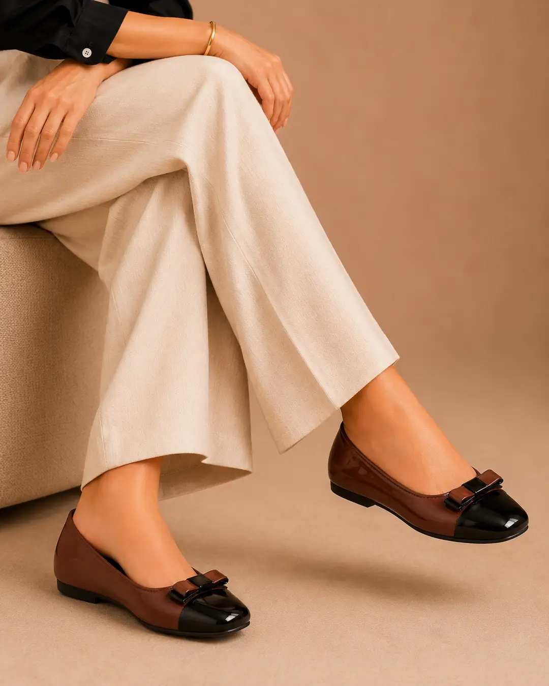 Stylish Square Toe Casual Pumps - 073 - Mustard