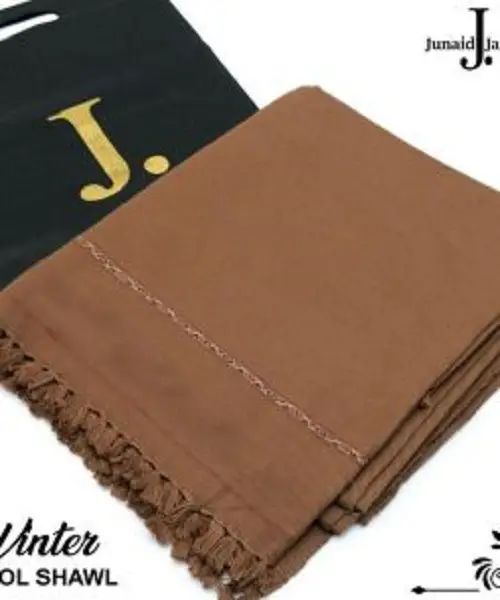 1 Pc Men's Wool Plain Shawl