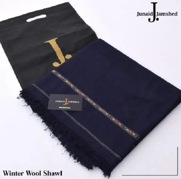 1 Pc Men's Wool Plain Shawl