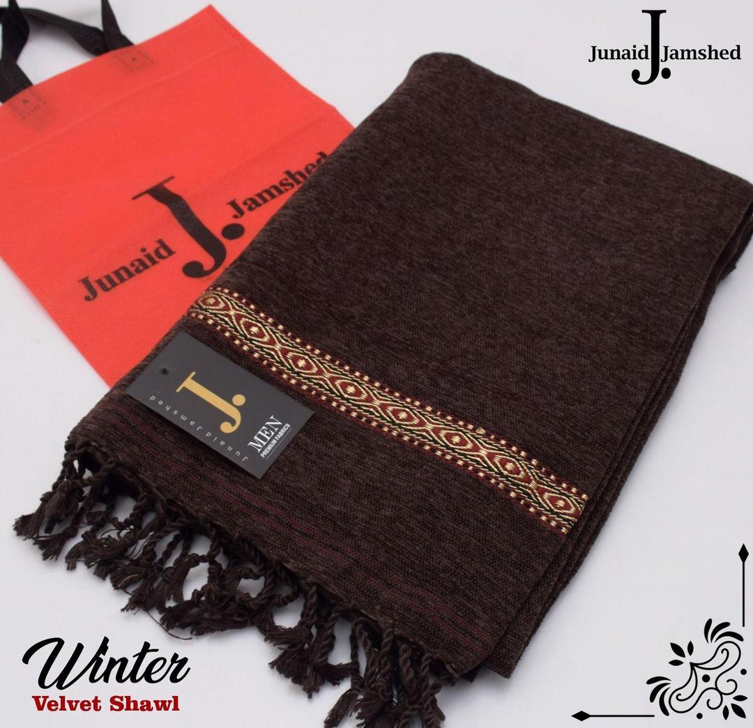Luxury Velvet Brown Shawl for Winter & Formal Wear
