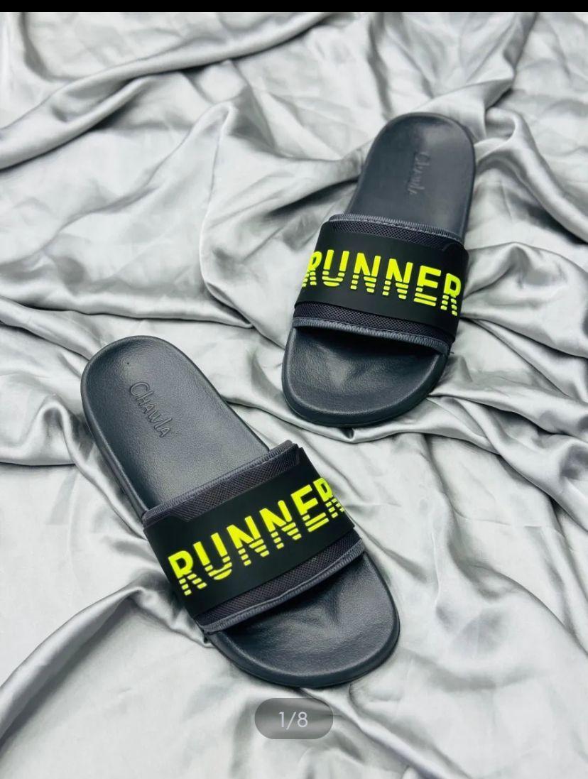 Men's Formal Rubber Slide Slippers - 1 Pcs in Stylish Black
