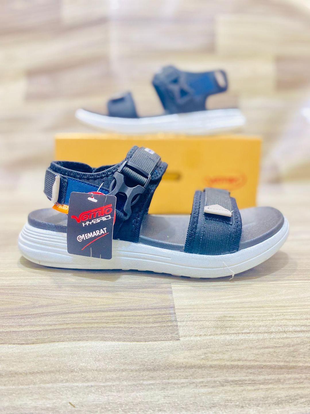 Blue Rexine Men's Casual Sandals Size 7-11
