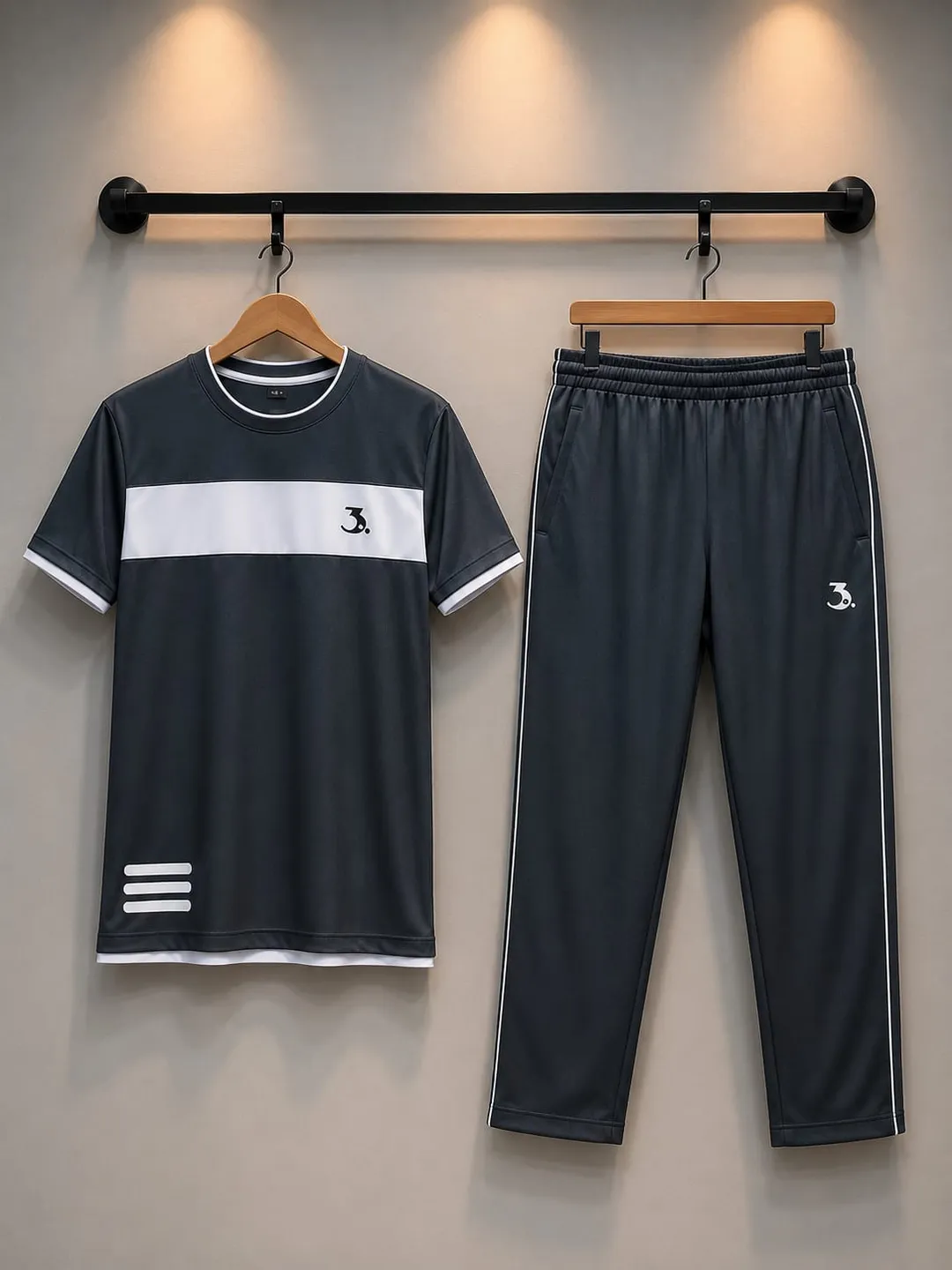 2 Pcs Boy's Dri-Fit Plain Tracksuit