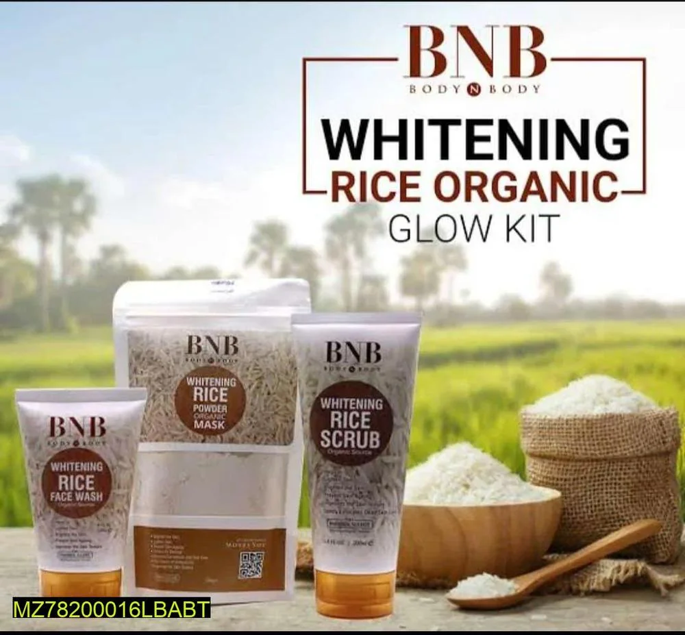 Facial Kit Rice Organic Pack Of 3