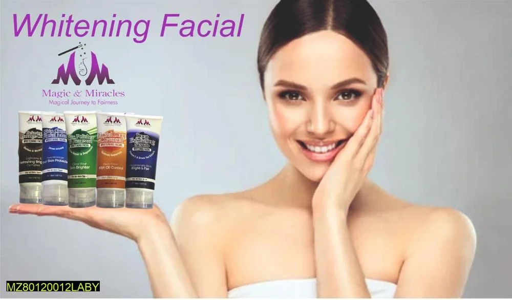 Whitening And Brightening Facial Kit, Pack Of 5