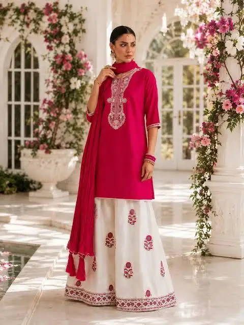2 Pcs Women's Unstitched Embroidered Suit