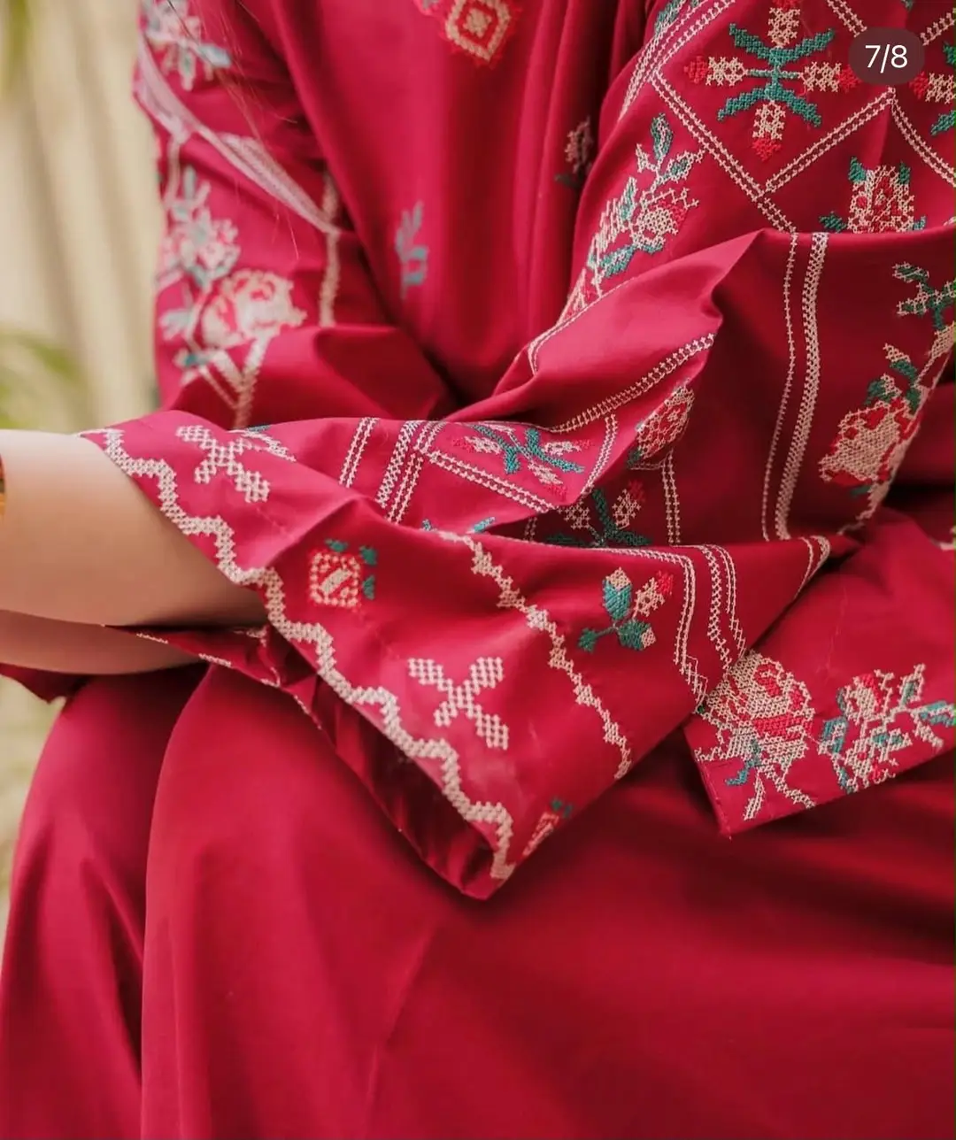 2 Pcs Women's Unstitched Embroidered Suit