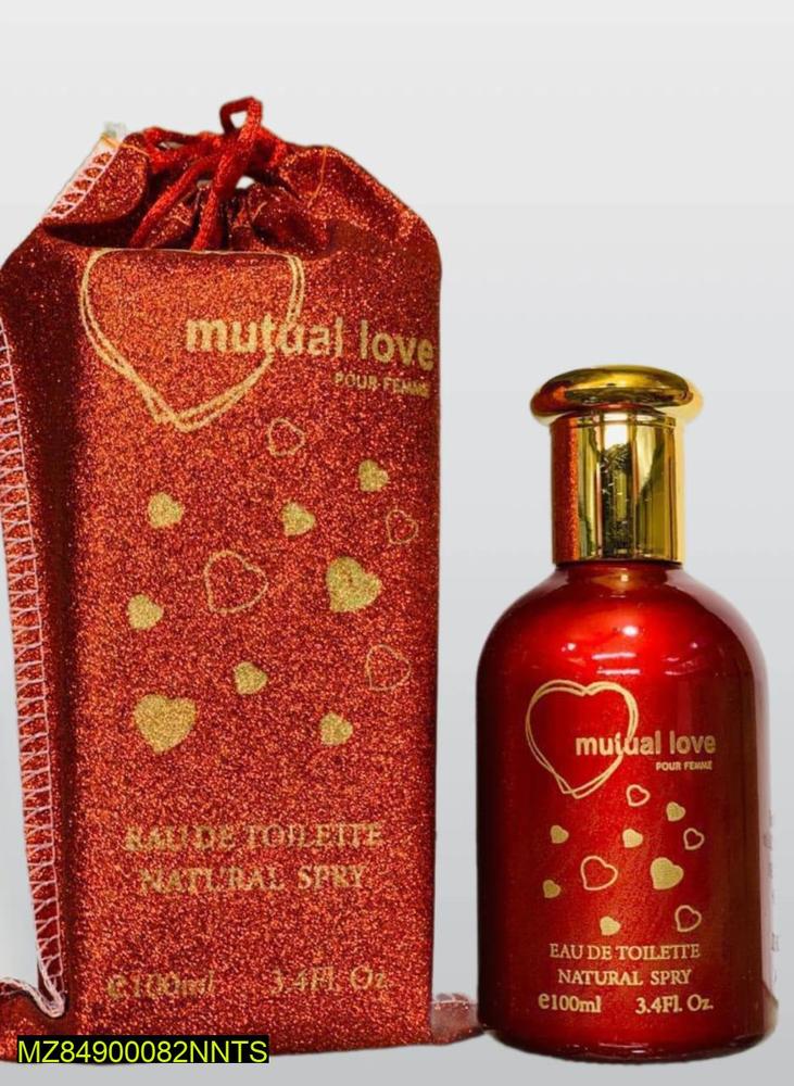 Mutual Love Perfume 100ml Red Glass Bottle for Women