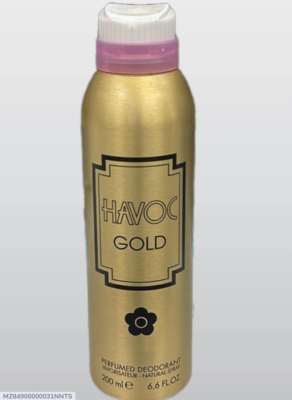 Havoc Gold Deodorant Spray 200ml Long Lasting Floral