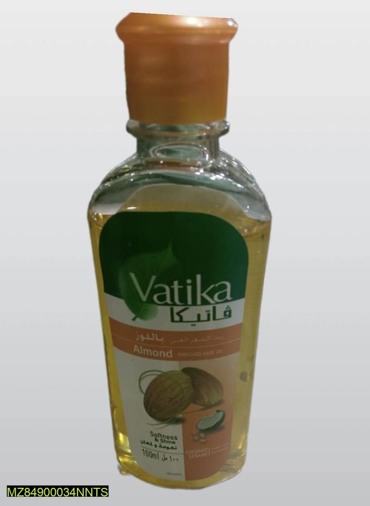 Vatika Almond Hair Oil 100ml Glass Bottle
