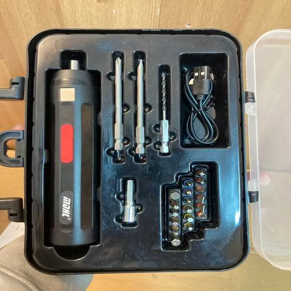Electric Screwdriver Set Black 23Pcs ABS