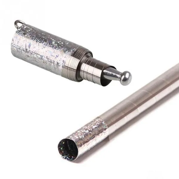 Magic Telescopic Stick Silver Stainless Steel Portable