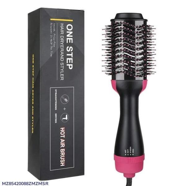 One Step Hot Air Brush Hair Dryer & Styler 1000W Pink