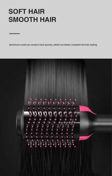 One Step Hot Air Brush Hair Dryer & Styler 1000W Pink
