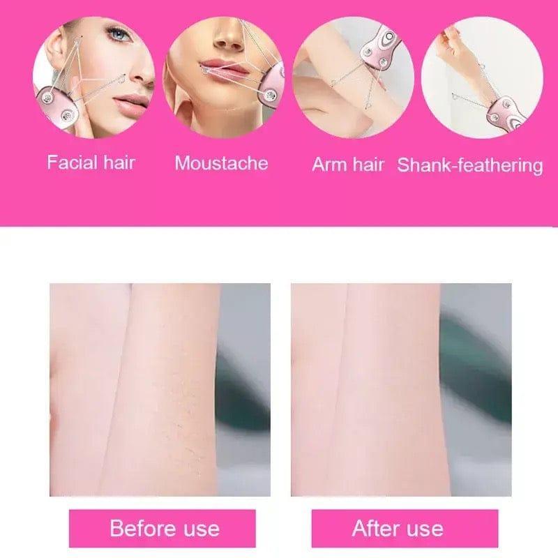Rechargeable Hair Remover for Women Pink Portable