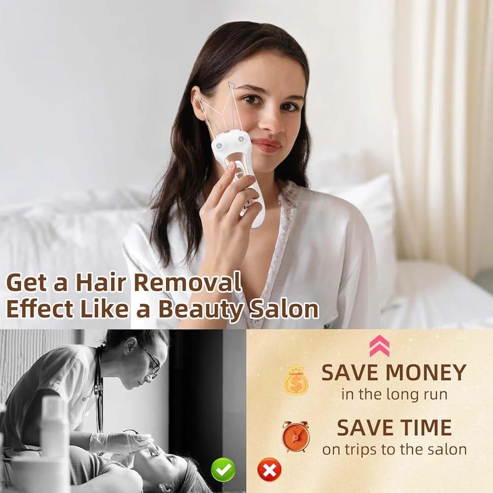 White LED Shaver for Sensitive Skin, Lightweight & Durable
