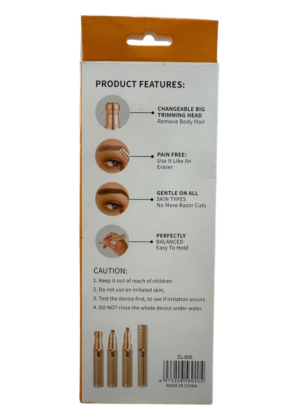 Rechargeable 3-in-1 Facial Hair Remover & Eyebrow Trimmer for Women