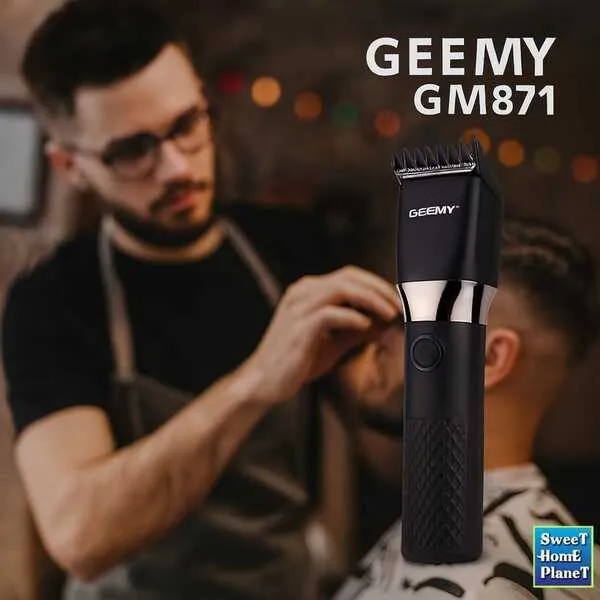 Geemy GM871 Hair Trimmer USB Rechargeable