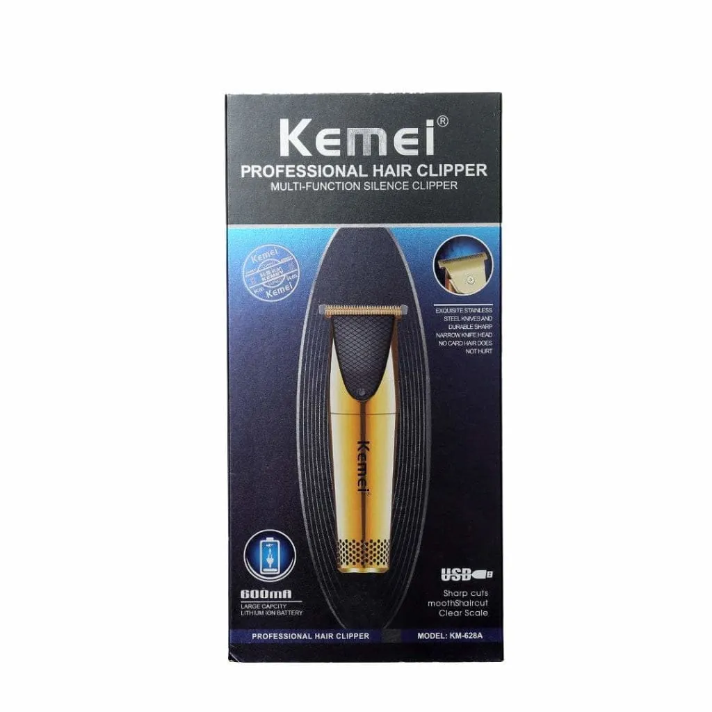 Rechargeable Men's Golden Hair Clipper with 3mm Blades
