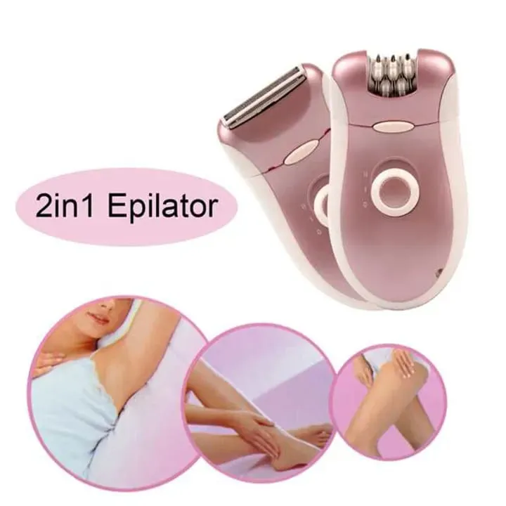 Maroon 2-in-1 Hair Removal Shaver for Women