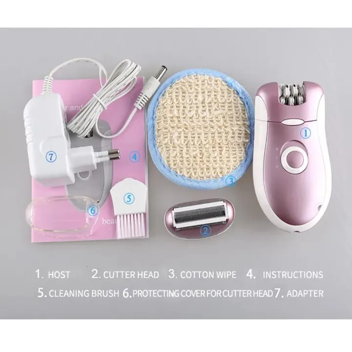 Maroon 2-in-1 Hair Removal Shaver for Women