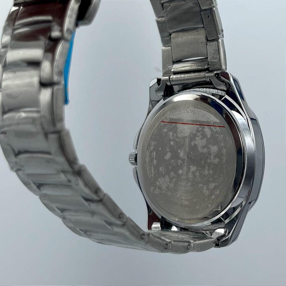 Men's Stainless Steel Analog Watch with Yellow Dial
