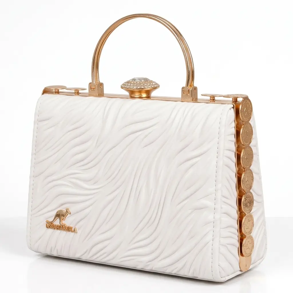 Women's PU Leather Textured Hand Bag