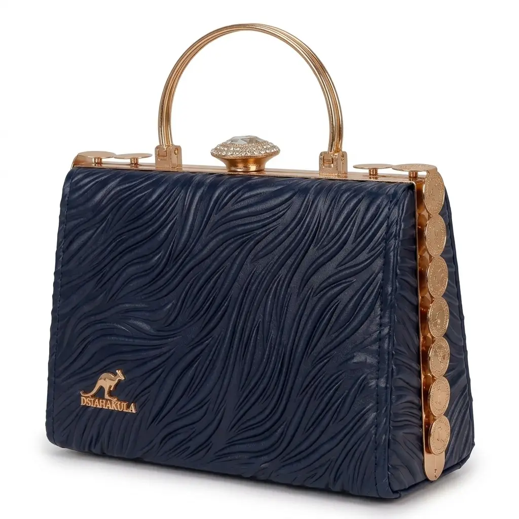 Women's PU Leather Textured Hand Bag