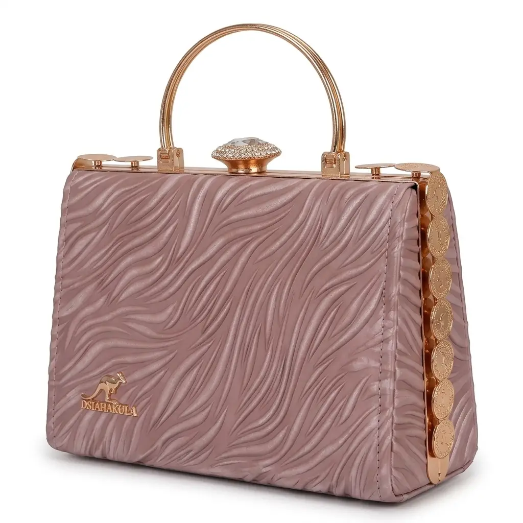 Women's PU Leather Textured Hand Bag