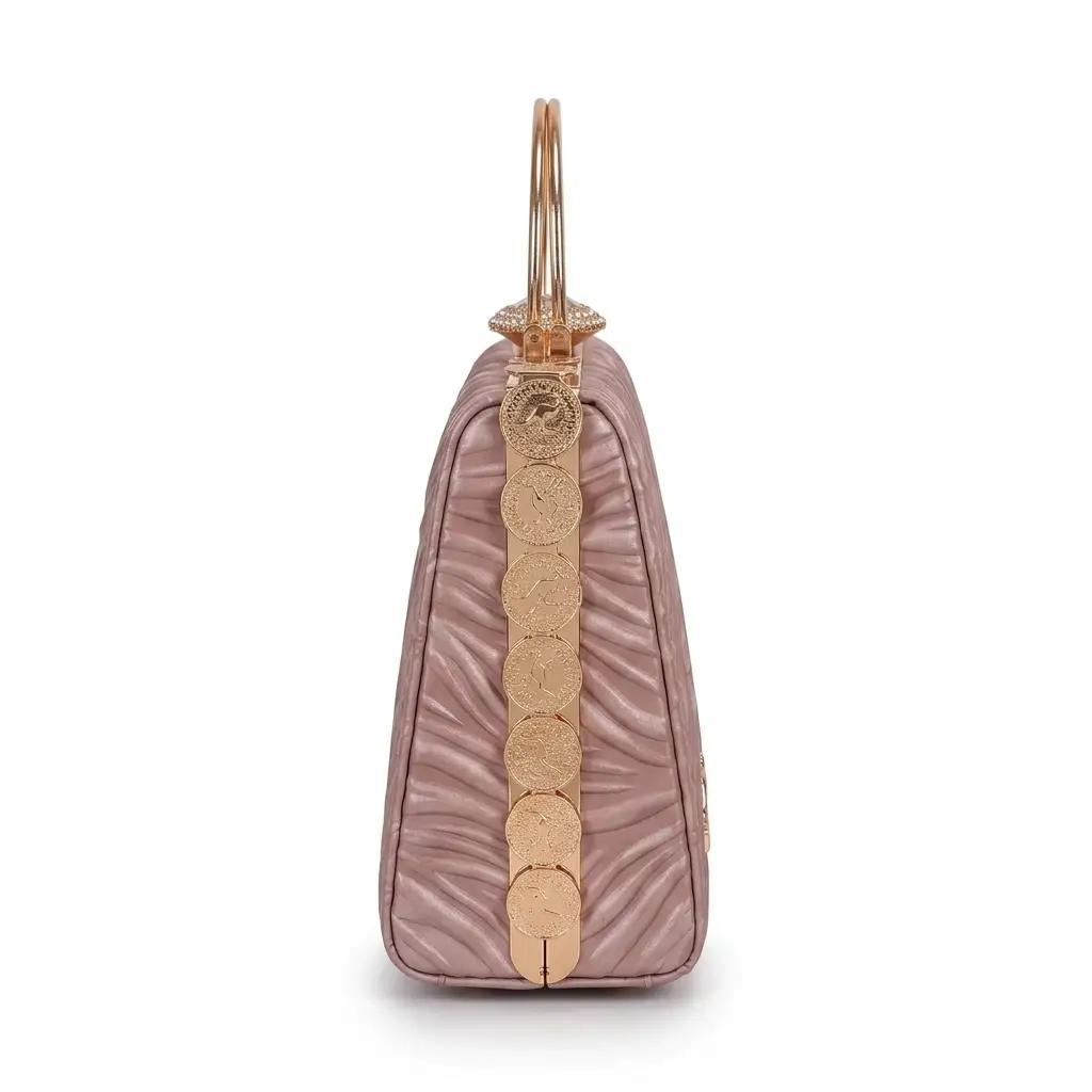 Women's PU Leather Textured Hand Bag