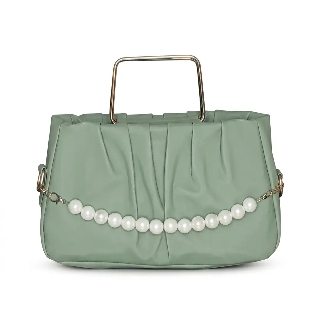 Women's PU Leather Plain Hand Bag
