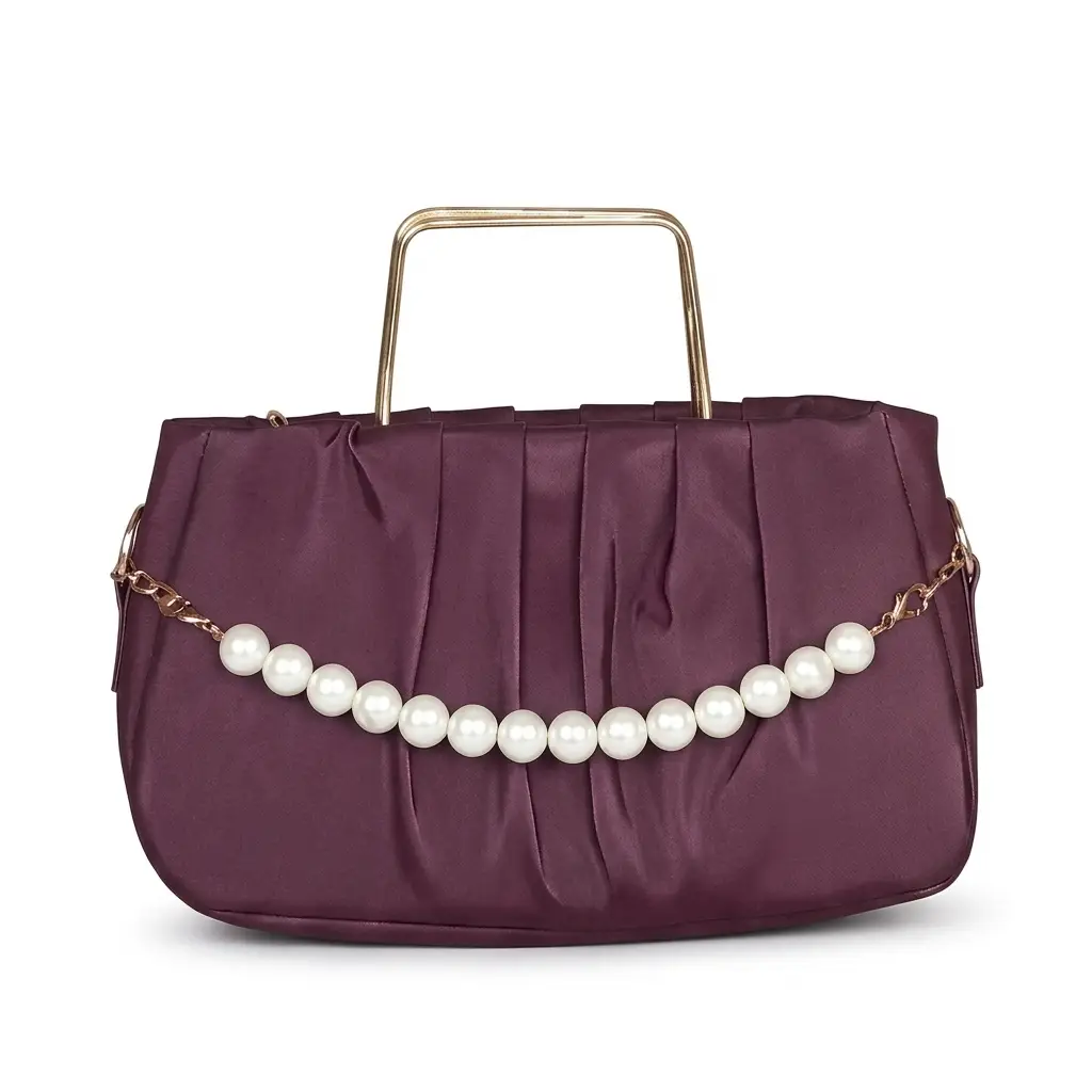 Women's PU Leather Plain Hand Bag