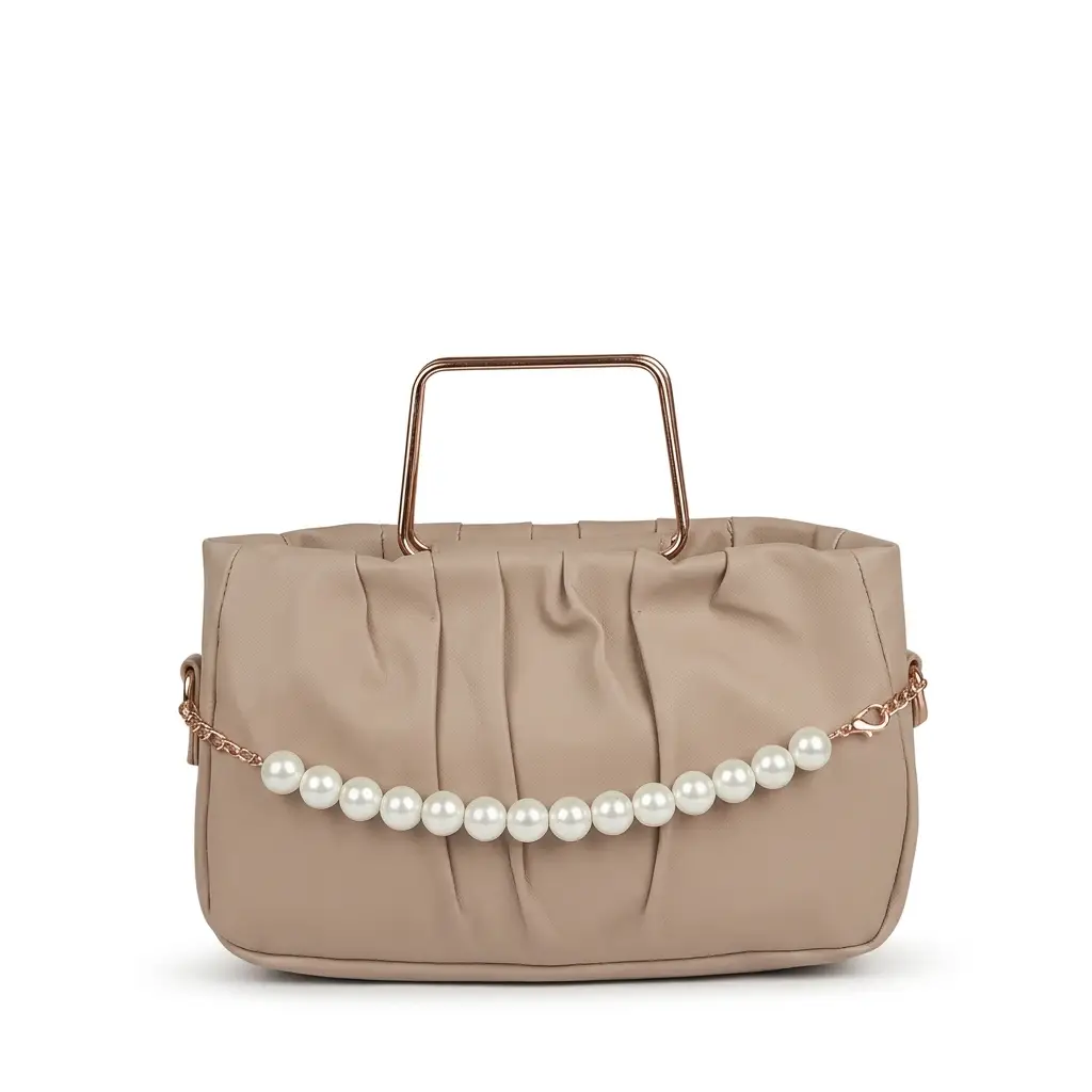 Women's PU Leather Plain Hand Bag