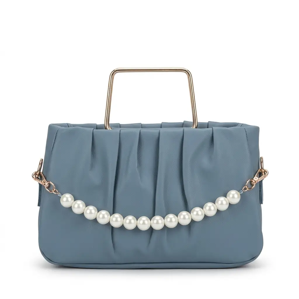 Women's PU Leather Plain Hand Bag