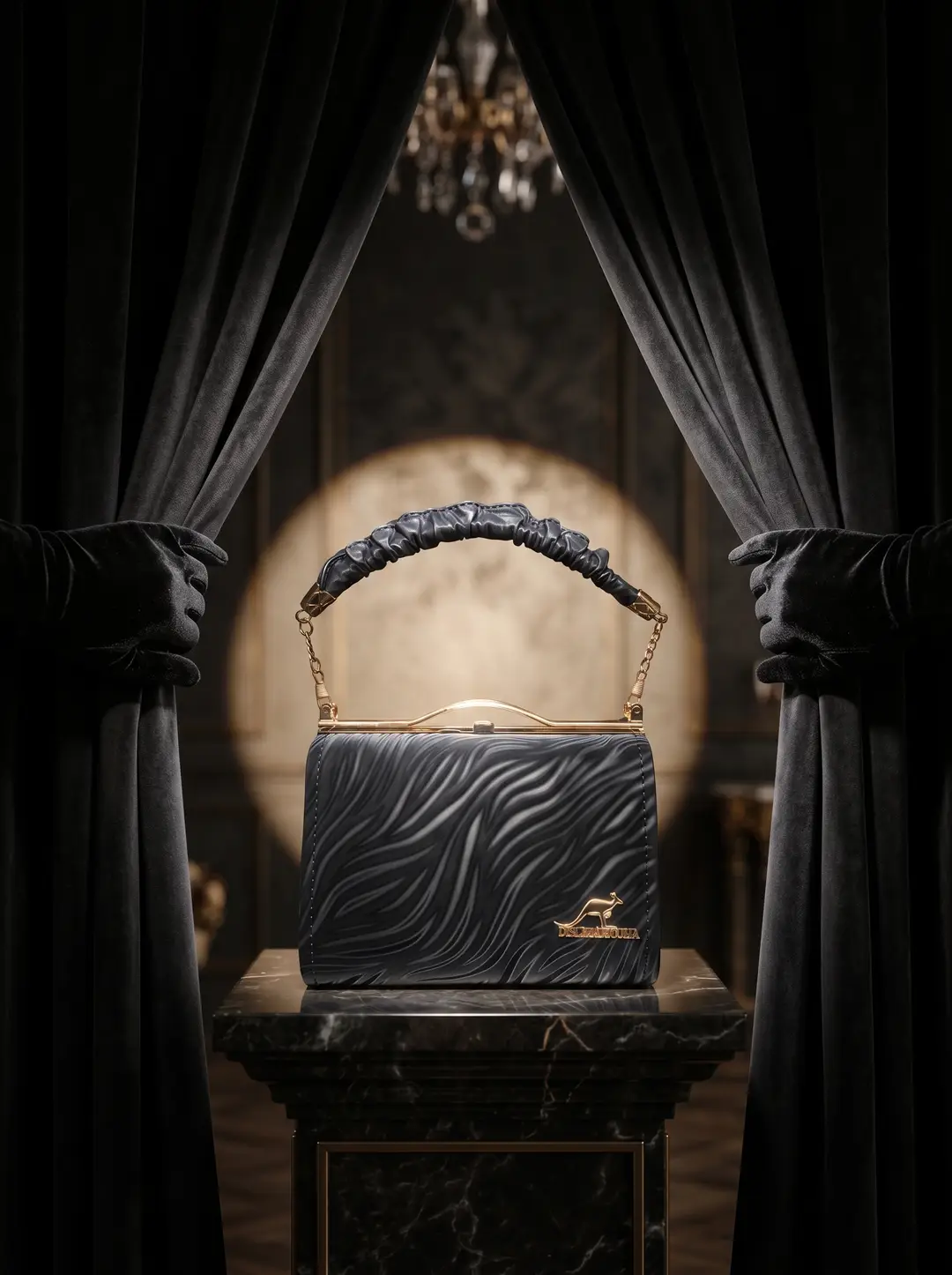 Women's PU Leather Plain Hand Bag