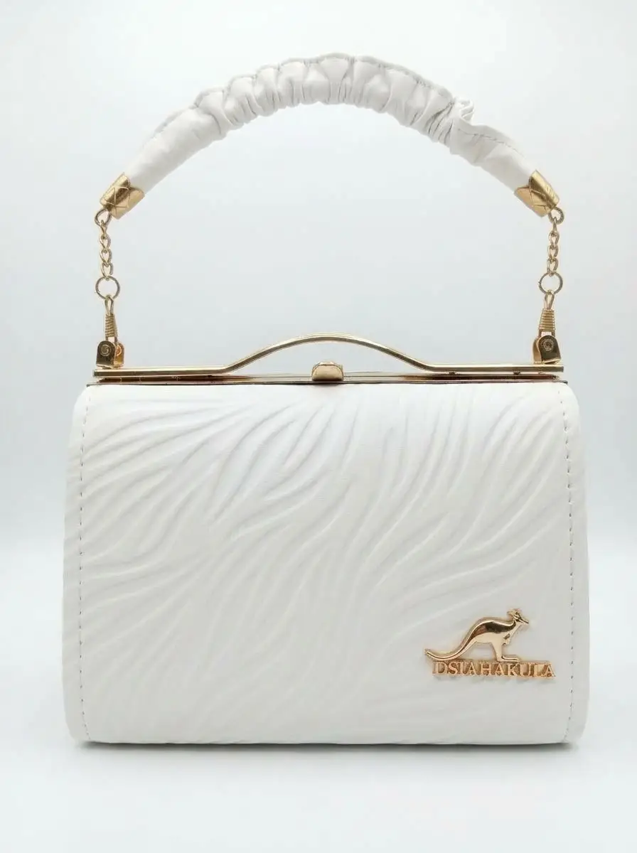 Women's PU Leather Plain Hand Bag