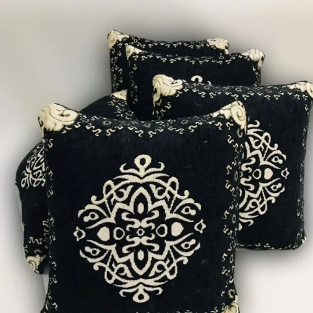 5 Pcs Velvet Jacquard Embroidered Cushion Cover
