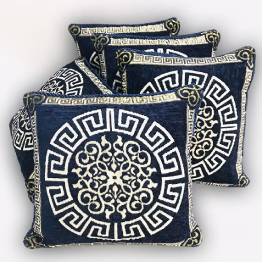 5 Pcs Velvet Jacquard Embroidered Cushion Cover