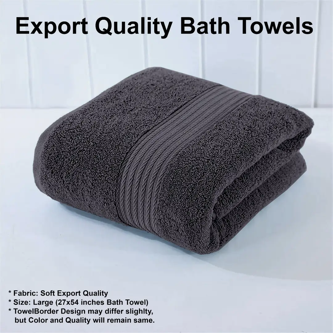 1 Pc Cotton Plain Bath Towel