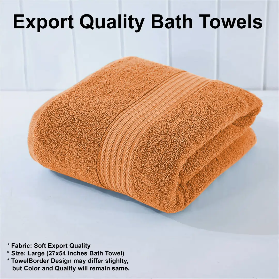 1 Pc Cotton Plain Bath Towel