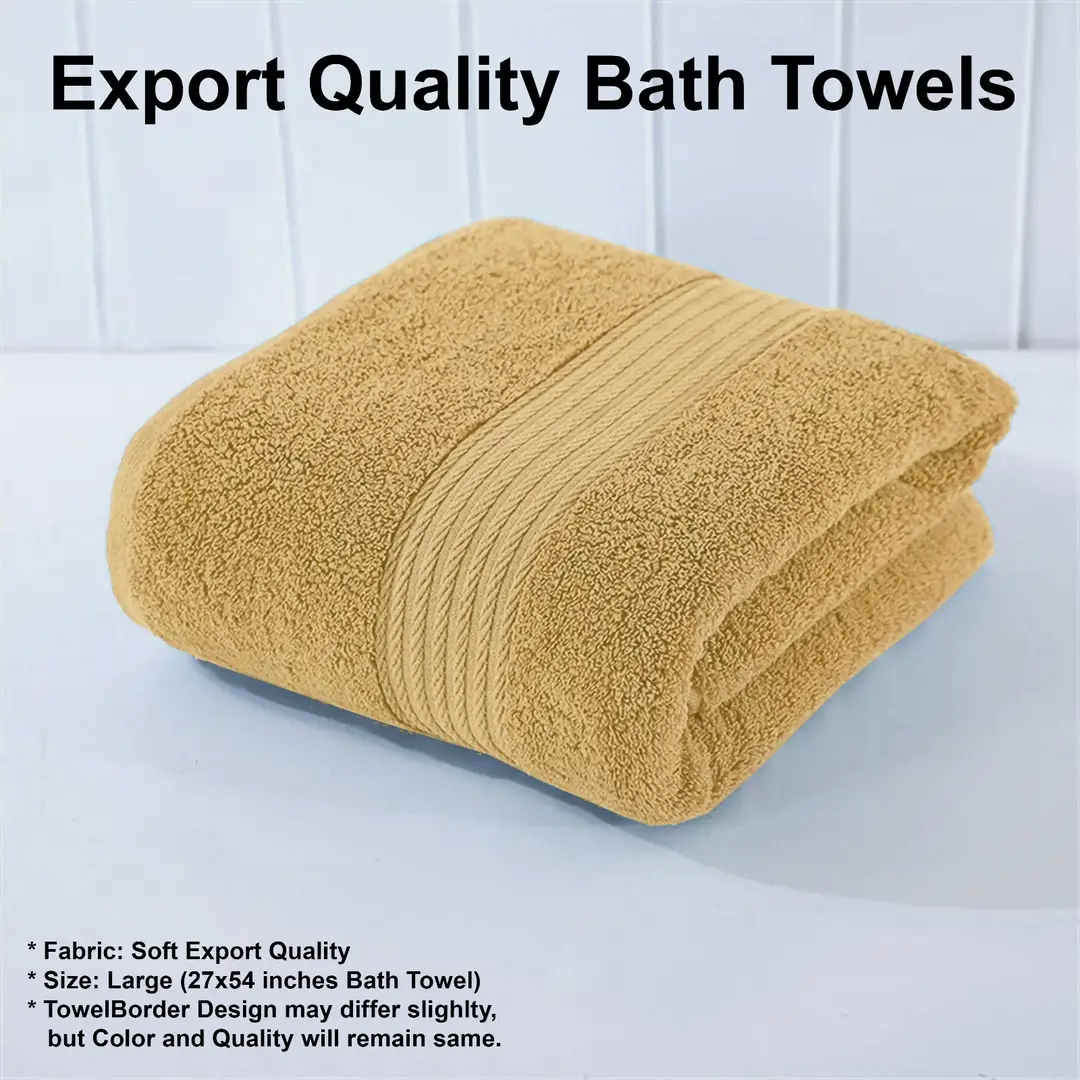 1 Pc Cotton Plain Bath Towel