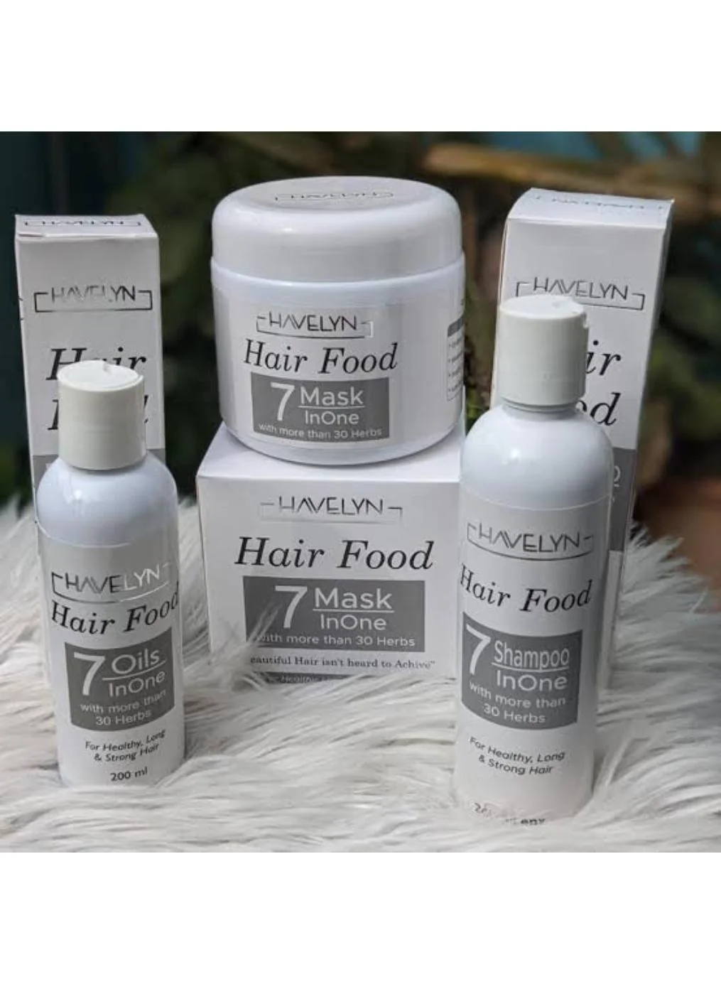 Hair Food 3 in 1 Bundle with 7 Oils & 30 Herbs