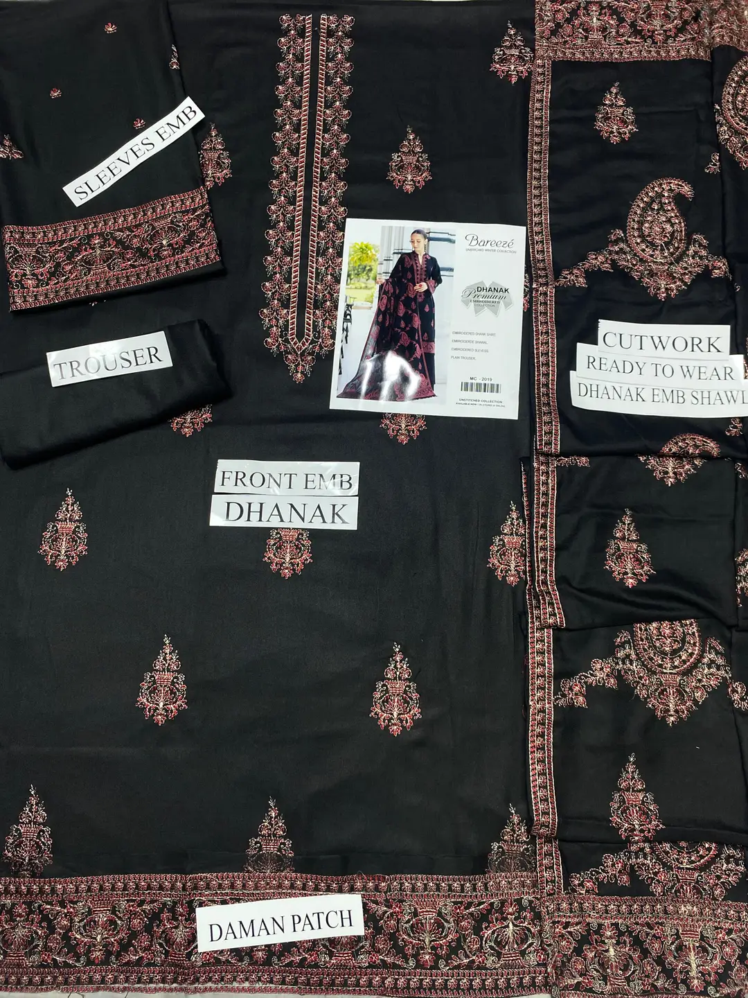 BAREEZE Women's Unstitched Premium Winter Collection